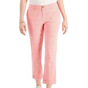 NWT Tommy Hilfiger Gingham-Print Heritage Chino Pants